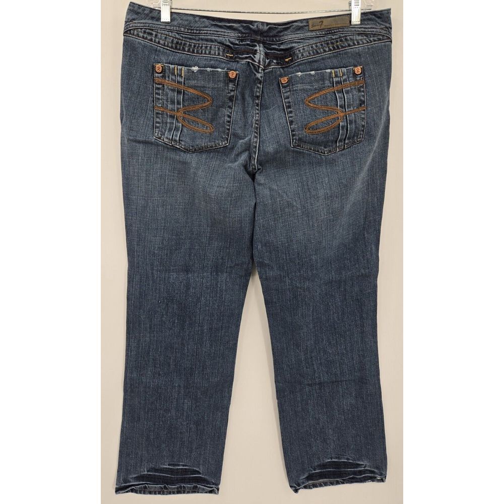 Seven7 Premium Denim Blue Jeans Womens 20 Stretch Casual Pants 38x31 - Picture 3 of 10